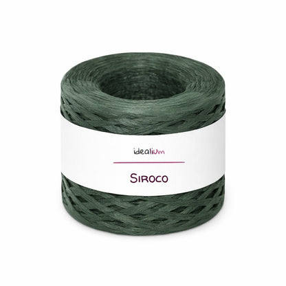 Siroco · Rafia de papel para bolsos y accesorios de verano S016 Verde oscuro