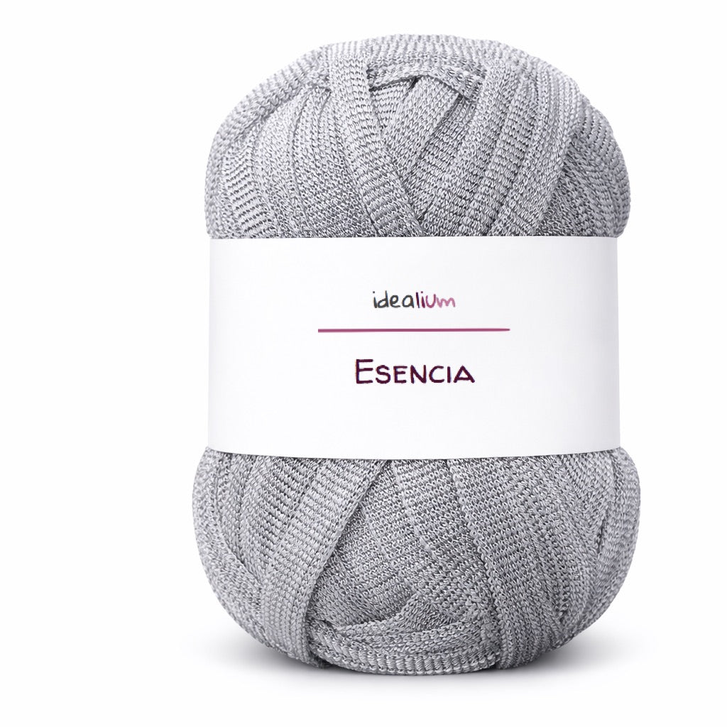 Esencia · Trapillo de gasa con brillo E036 Plata