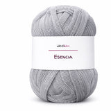 Esencia · Trapillo de gasa con brillo – Color E036 Plata