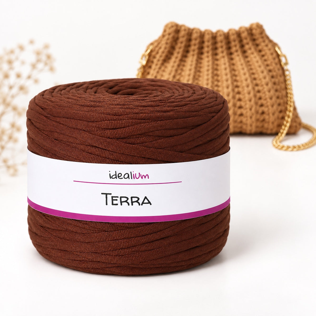 Idealium Terra trapillo ligero para bolsos y complementos de crochet