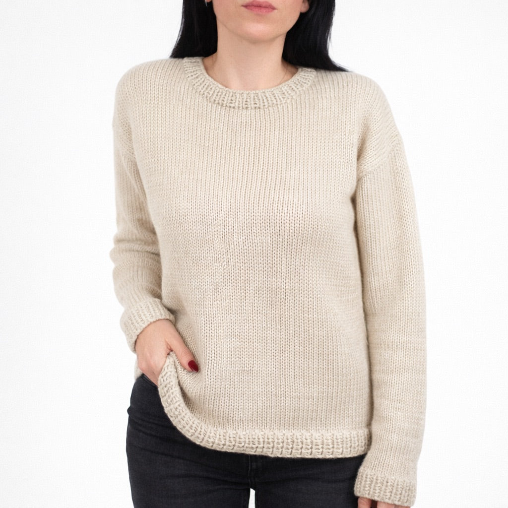 Kit para tejer Jersey Basic Merino – Lana Merino, Talla L/XL