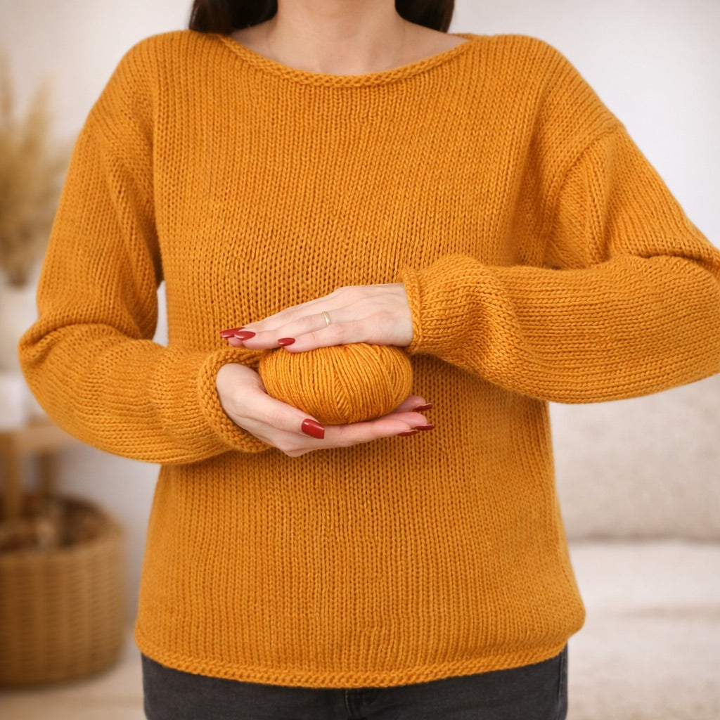 Kit para tejer Jersey París – Lana merino, Talla L/XL