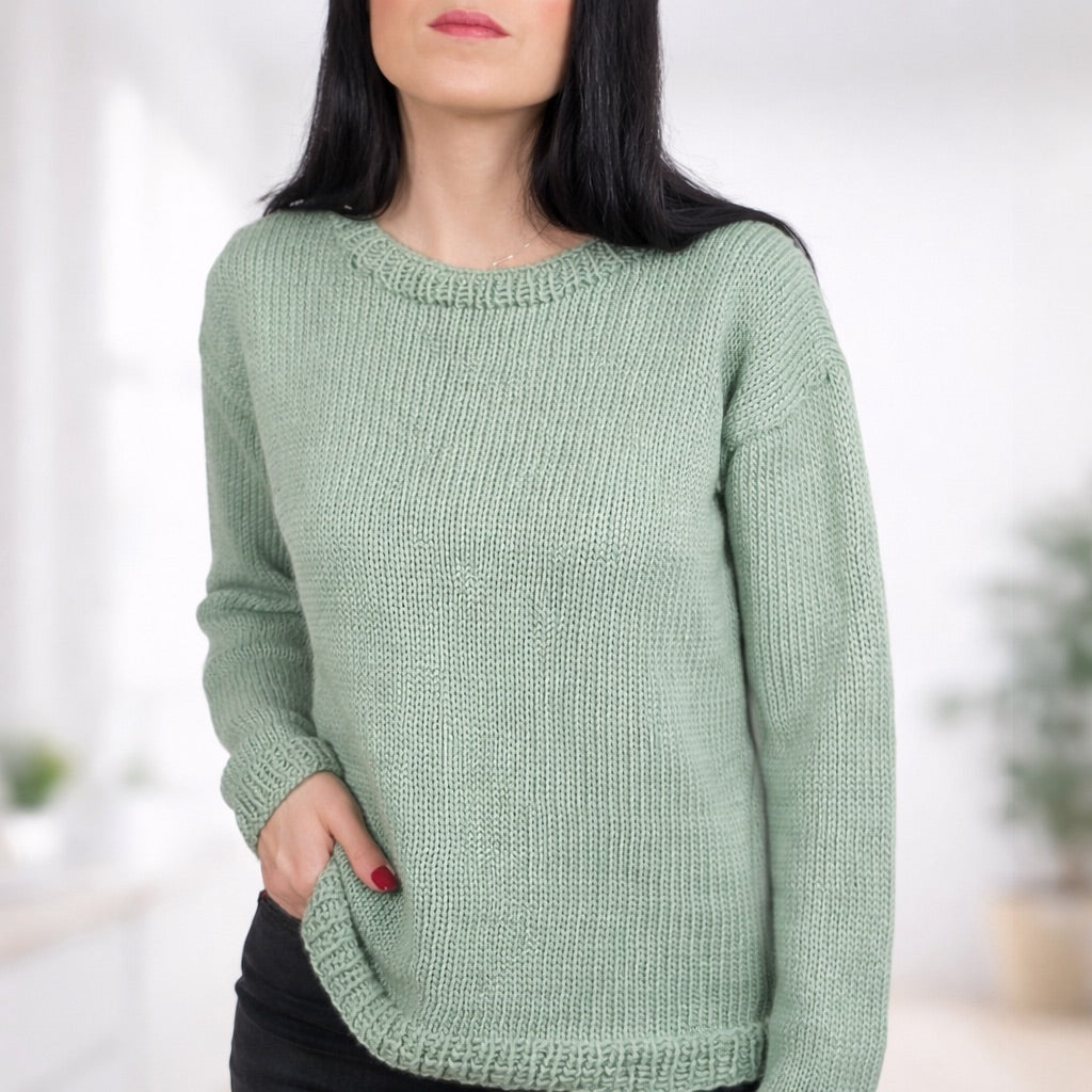 Kit para tejer Jersey Basic Merino – Lana Merino, Talla S/M