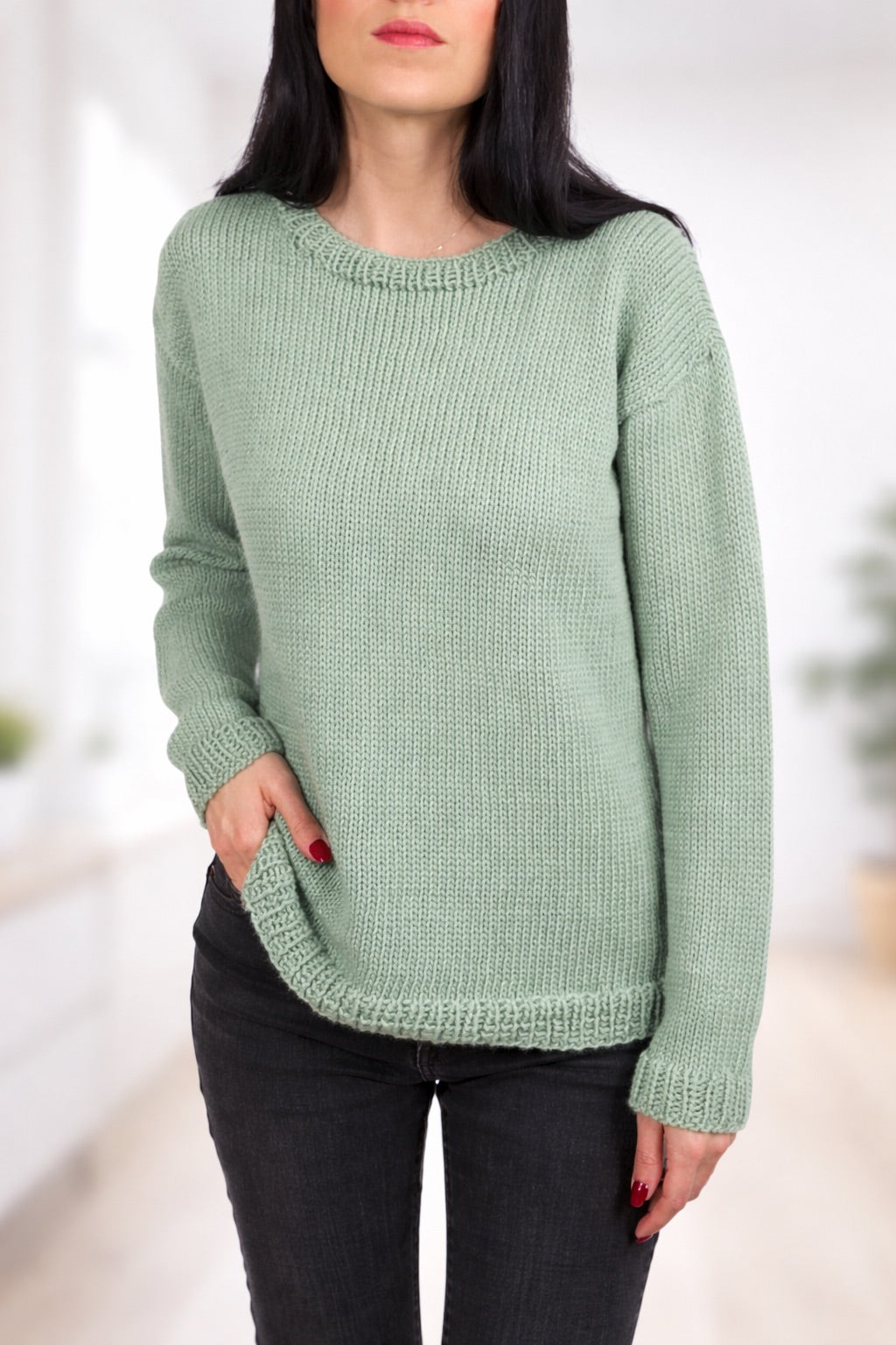 Kit para tejer Jersey Basic Merino – Lana Merino, Talla S/M