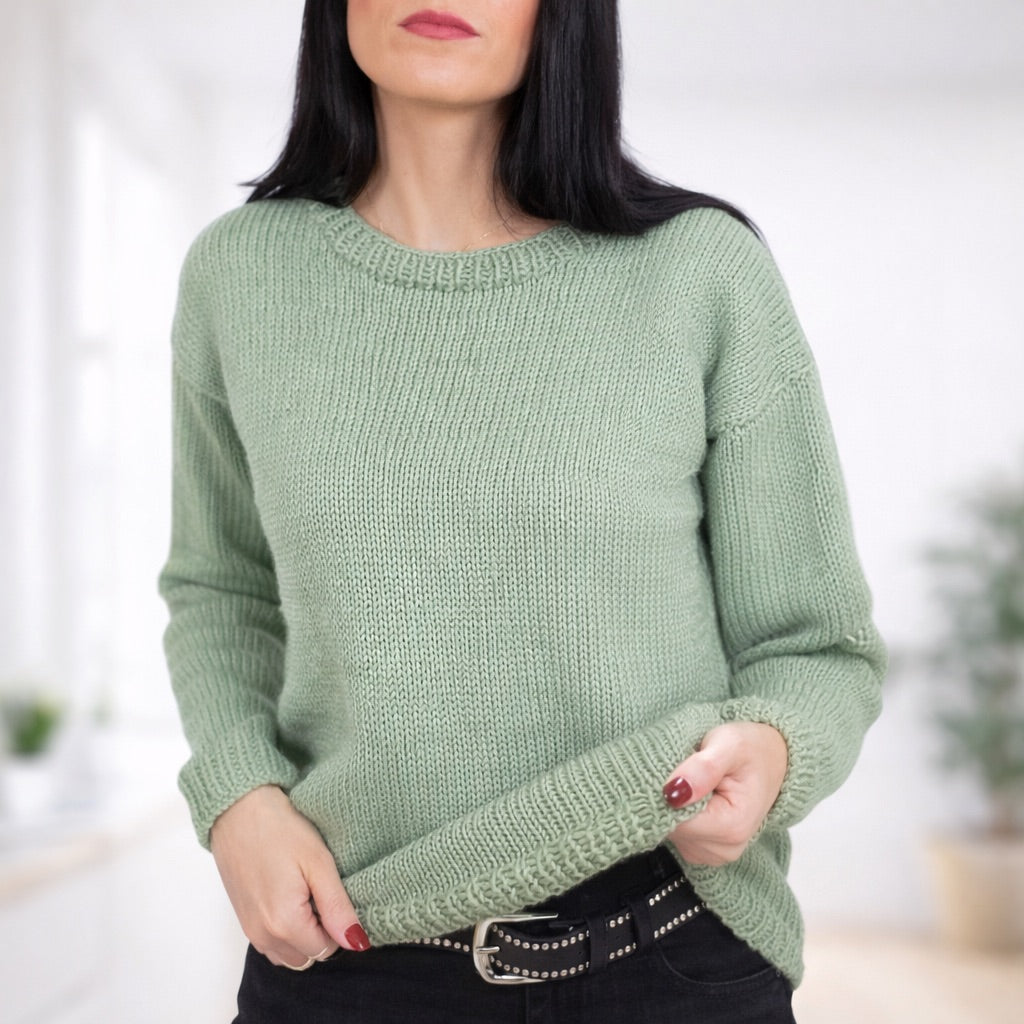 Kit para tejer Jersey Basic Merino – Lana Merino, Talla S/M