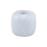 Ruby Gold Perlé Ball No. 16 – Mercerized cotton, fine embroidery – Color Blanco