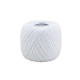 Ruby Silver Perlé Ball No. 5 – Mercerized cotton, fine embroidery – Color Blanco