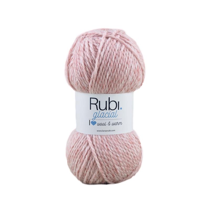 Boule de rubis glacial – 100 g de laine, tons hivernaux
