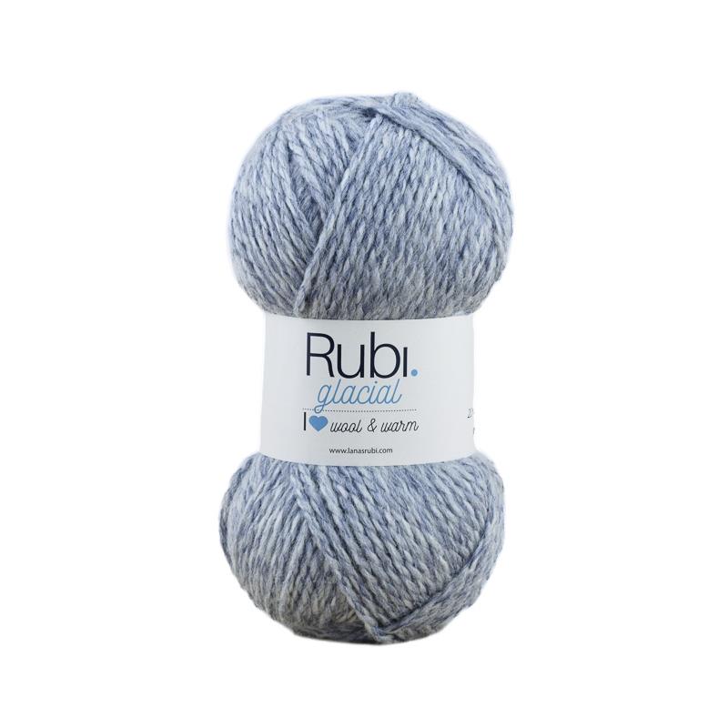 Boule de rubis glacial – 100 g de laine, tons hivernaux