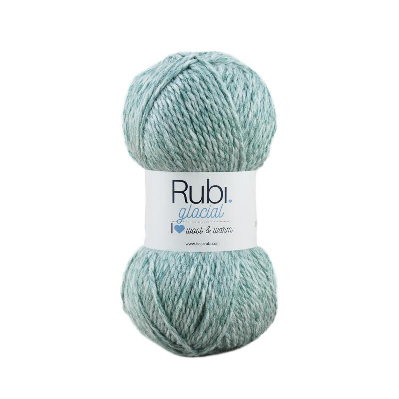 Boule de rubis glacial – 100 g de laine, tons hivernaux