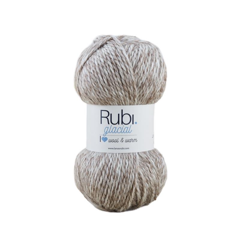 Boule de rubis glacial – 100 g de laine, tons hivernaux