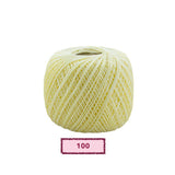 Ovillo Perlé Rubí Oro nº8 – Algodón mercerizado, bordado fino – Color PE-100