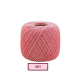 Ovillo Perlé Rubí Oro nº8 – Algodón mercerizado, bordado fino – Color PE-201