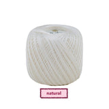 Ovillo Perlé Rubí Oro nº8 – Algodón mercerizado, bordado fino – Color Natural