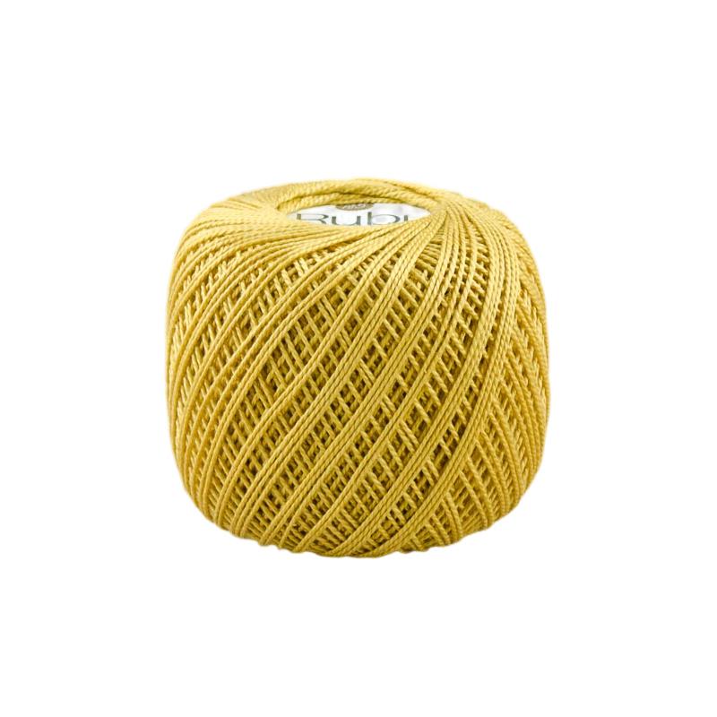 Boule Perlé Or Rubis n° 5 – Coton mercerisé, broderie fine