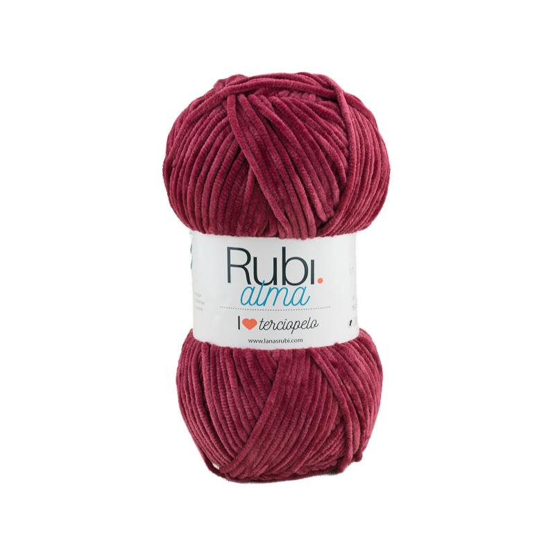 Ruby Alma Ball – 100g Polyester Velvet, Soft Touch