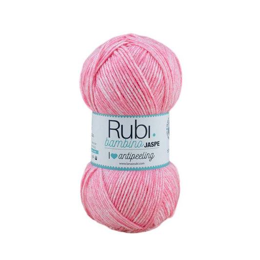Ovillo Rubí Bambino Jaspe – Lana jaspeada antipilling 100 g, especial bebés
