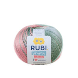 Ovillo Rubí Bruma Multicolor – Algodón 100 g, degradado suave – Color M-001