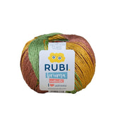 Ovillo Rubí Bruma Multicolor – Algodón 100 g, degradado suave – Color M-004
