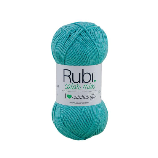 Ovillo Rubí Color Mix – Algodón 100 g, tonos naturales