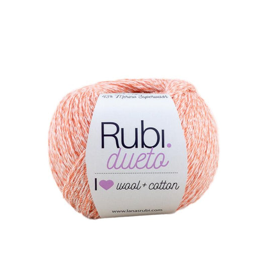 Fil Ruby Duet – Coton et mérinos Superwash 50 g, nuances mélangées