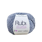Ruby Duet Yarn – Superwash Cotton and Merino 50g, Mixed Shades – Color M-009