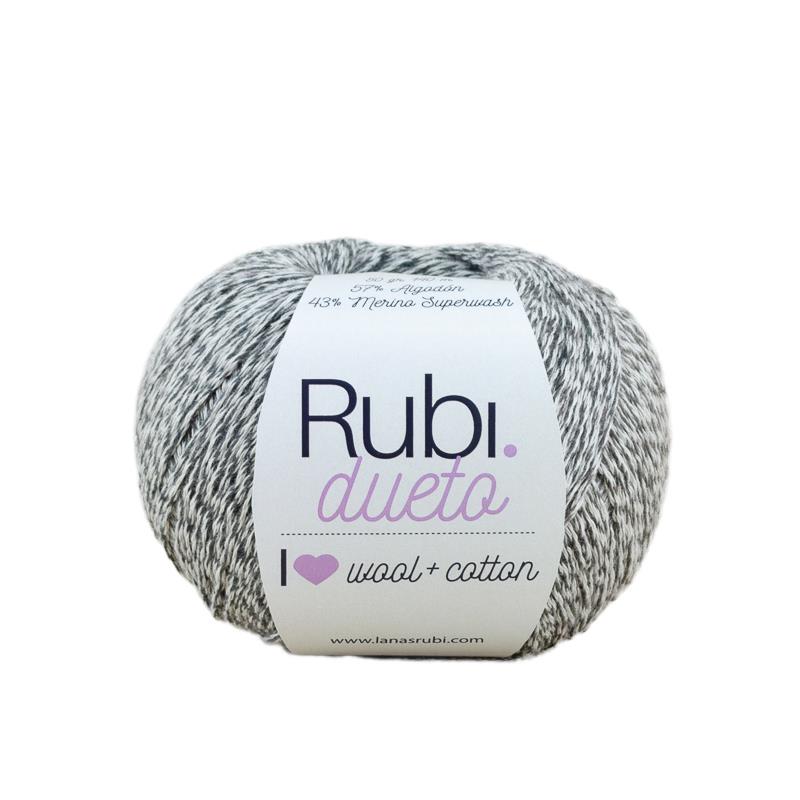 Fil Ruby Duet – Coton et mérinos Superwash 50 g, nuances mélangées
