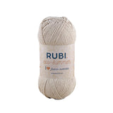 Ovillo Rubí Eco-Summer – Algodón reciclado 100 g, verano eco-friendly – Color SU-002