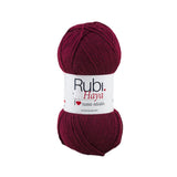 Ovillo Rubí Haya – Lana merino 100 g, lana básica de invierno – Color 019