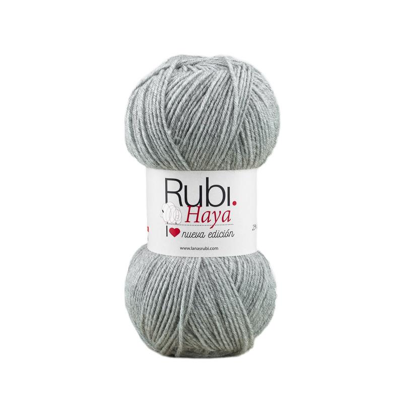 Ovillo Rubí Haya – Lana merino 100 g, lana básica de invierno