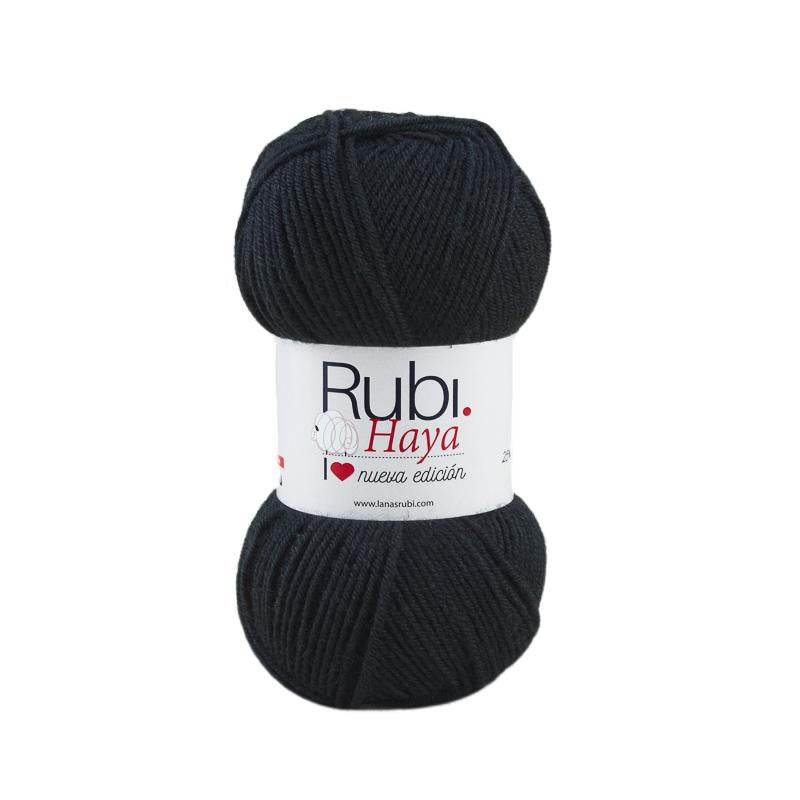 Ovillo Rubí Haya – Lana merino 100 g, lana básica de invierno