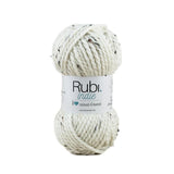 Ruby Indie Ball – 100g Tweed Wool, Boho Style – Color M-001