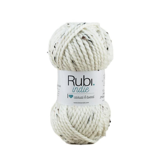 Ovillo Rubí Indie – Lana tweed 100 g, estilo boho