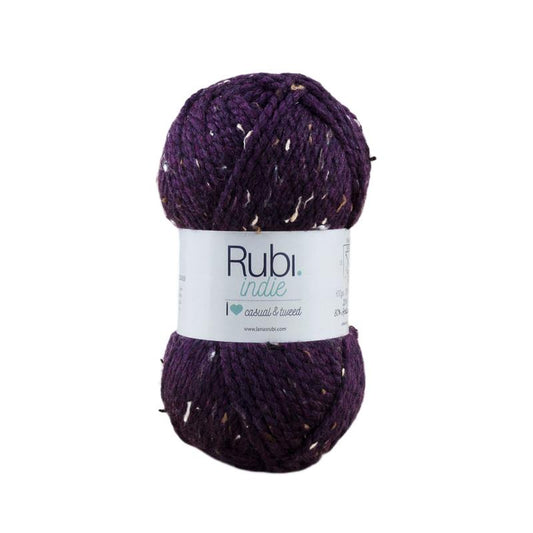 Ovillo Rubí Indie – Lana tweed 100 g, estilo boho
