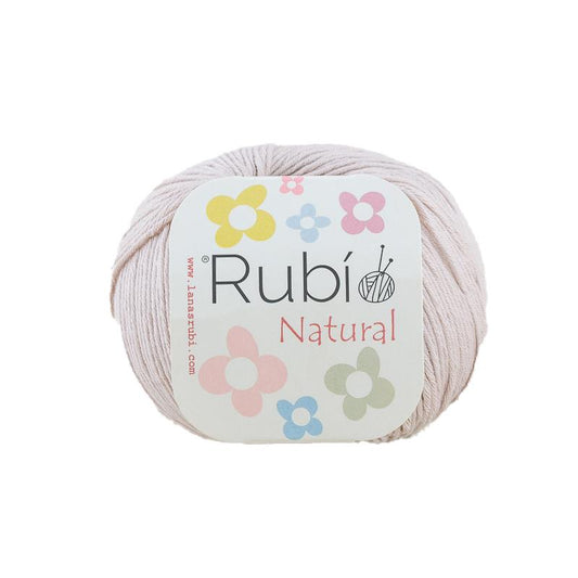 Ovillo Rubí Natural – Algodón egipcio 50 g