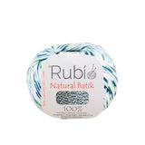 Ovillo Rubí Natural Batik – Algodón multicolor 50 g – Color 001