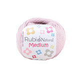 Ruby Natural Medium Ball – Cotton 50 g, medium thickness – Color 005
