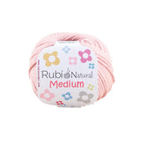 Ruby Natural Medium Ball – Cotton 50 g, medium thickness – Color 006