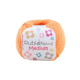Ruby Natural Medium Ball – Cotton 50 g, medium thickness – Color 025