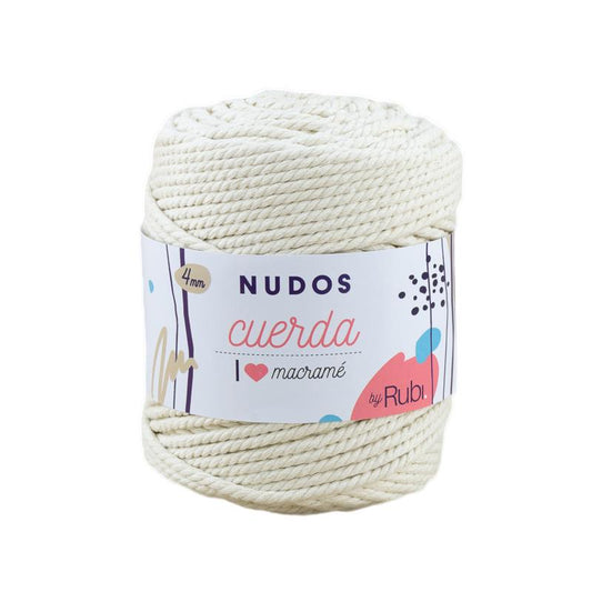 Ovillo Rubí Nudos Cuerda – Algodón 500 g, macramé y accesorios