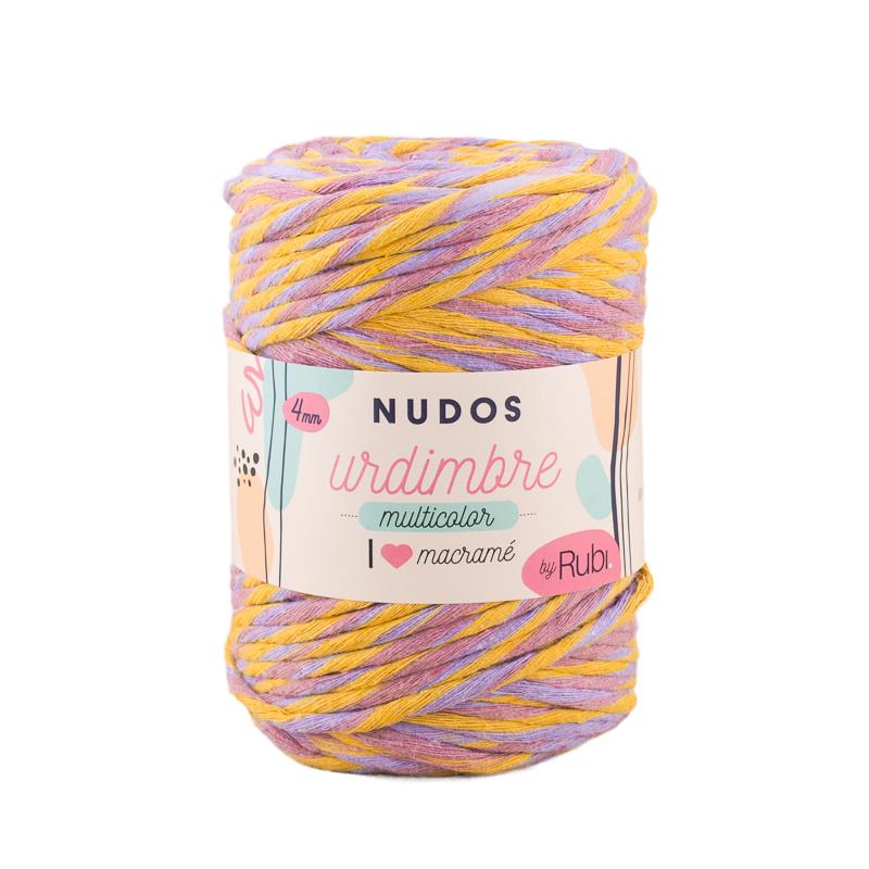 Boule multicolore Ruby Knots Warp – Coton 500 g, macramé décoratif