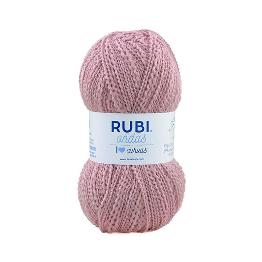 Ruby Waves Ball – Acrylic 100 g, wavy textured wool