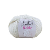 Ovillo Rubí Roble – Lana merino muy gruesa 100 g – Color V001