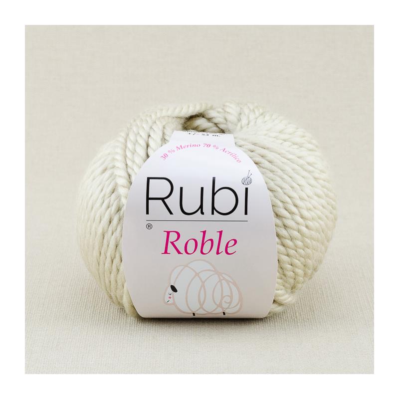 Ovillo Rubí Roble – Lana merino muy gruesa 100 g