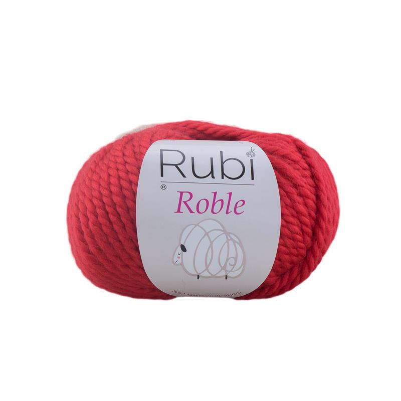 Ovillo Rubí Roble – Lana merino muy gruesa 100 g