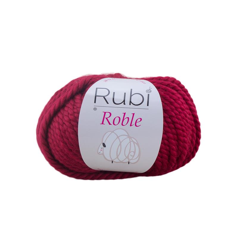Ovillo Rubí Roble – Lana merino muy gruesa 100 g