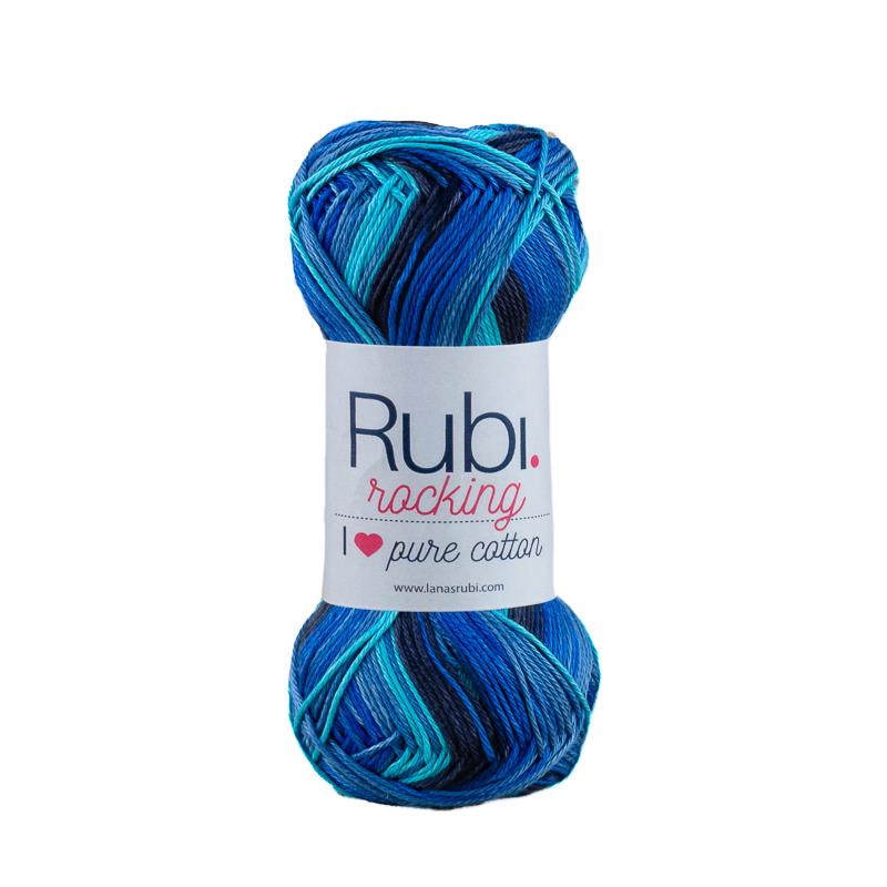 Ovillo Rubí Rocking – Algodón multicolor 100 g
