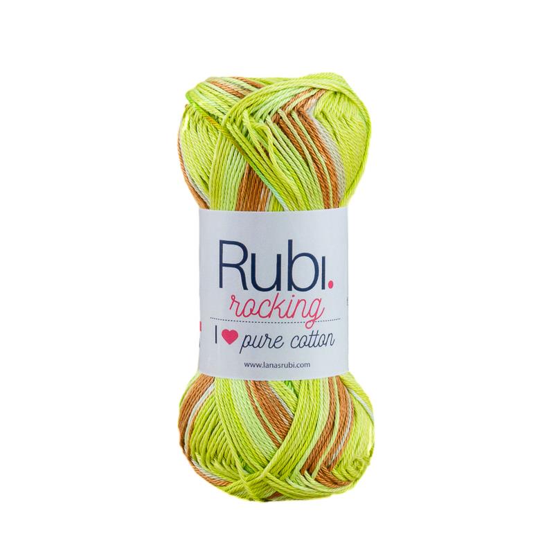 Ovillo Rubí Rocking – Algodón multicolor 100 g