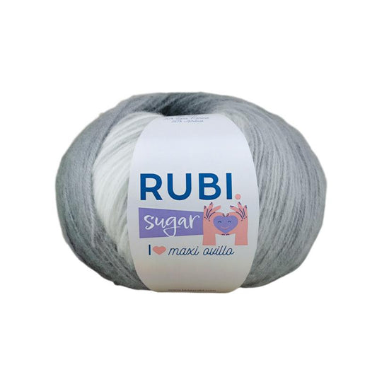 Boule de sucre Ruby – 100 g de laine mérinos, effet dégradé
