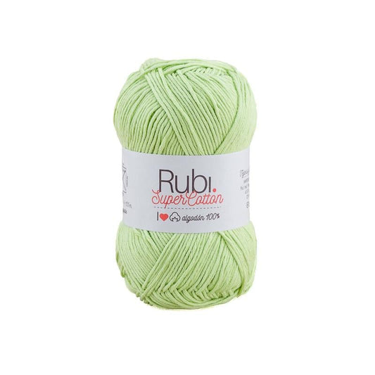 Ovillo Rubí Super Cotton – Algodón 50 g, fresco y ligero